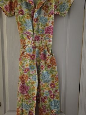 Big Bud Press Floral Jumpsuit in Pink, Yellow & Blue